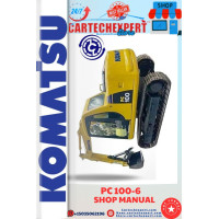 KOMATSU EXCAVATOR  PC 100-6    SHOP MANUAL 