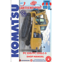 KOMATSU EXCAVATOR  PC 220/220LC-5   SHOP MANUAL KOMATSU EXCAVATOR  PC 220/220LC-5   SHOP MANUAL