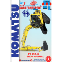 KOMATSU EXCAVATOR  PC 130-6    SHOP MANUAL 