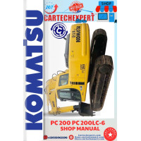 KOMATSU EXCAVATOR PC 200-6 / 200 LC-6  SHOP MANUAL  KOMATSU EXCAVATOR PC 200-6 / 200 LC-6  SHOP MANUAL