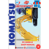KOMATSU EXCAVATOR  PC 2000-6  SHOP MANUAL KOMATSU EXCAVATOR  PC 2000-6  SHOP MANUAL