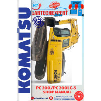 KOMATSU EXCAVATOR PC 200/200LC-5 SHOP MANUAL KOMATSU EXCAVATOR PC 200/200LC-5 SHOP MANUAL