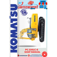 KOMATSU EXCAVATOR  PC 220 LC-6   SHOP MANUAL KOMATSU EXCAVATOR  PC 220 LC-6   SHOP MANUAL