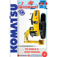 KOMATSU EXCAVATOR PC 300LC-5 SHOP MANUAL