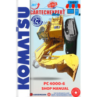 KOMATSU EXCAVATOR  PC 4000-6  SHOP MANUAL KOMATSU EXCAVATOR  PC 4000-6  SHOP MANUAL