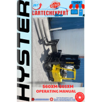 FORKLIFT HYSTER S60-65XM OPERATING MANUAL 