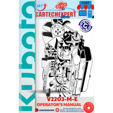 KUBOTA ENGINE  V2203-M-E  OPERATOR'S MANUAL