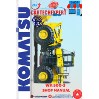 KOMATSU WHEEL LOADER  WA500-3  SHOP MANUAL