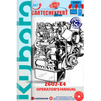 KUBOTA ENGINE Z602-E4 OPERATOR'S MANUAL KUBOTA ENGINE Z602-E4 OPERATOR'S MANUAL